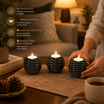 Elegant Handmade Candle Holder Set(Model C)