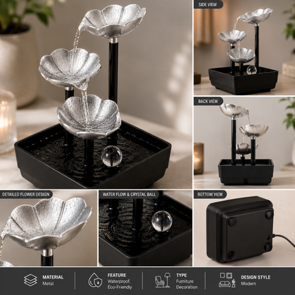 Premium Tabletop Water Fountain for Home Decoration(Model A)