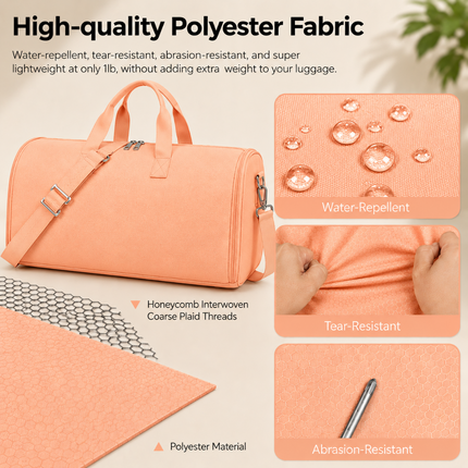 Premium Travel Duffel Bag(Peach)