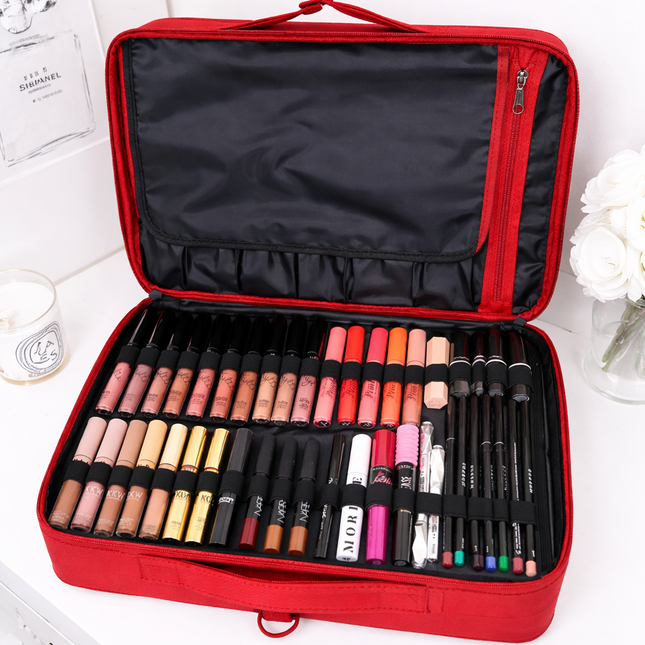 professional vanity bag large (Red)