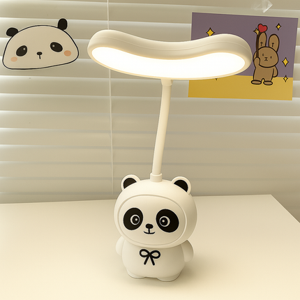 Coslifestore Cute Panda LED Desk Lamp â Flexible Gooseneck Study Lamp for Kids & Adults | Recharge