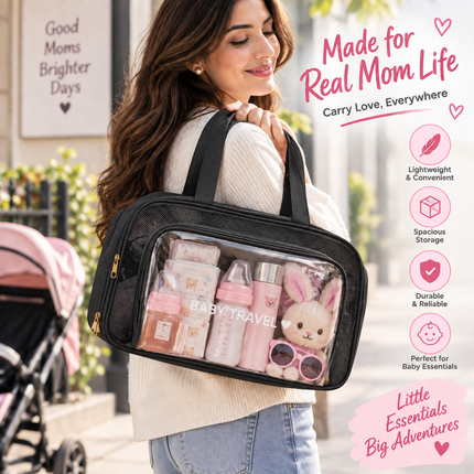 Multipurpose kids bag with Spacious Compartments & Waterproof Design(Black)
