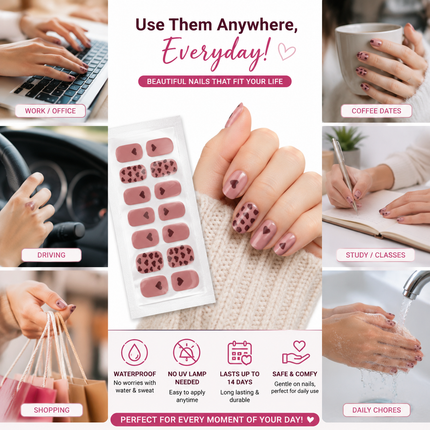Nail Stickers Combo for Hands & Toes, Pack of 12 Sheets (Design-02)