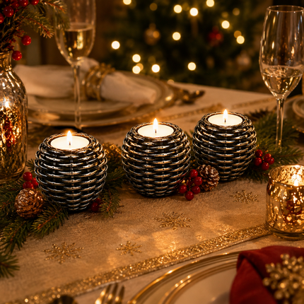 Elegant Handmade Candle Holder Set(Model C)