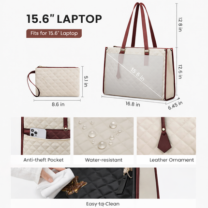 All-in-One Tote Bag (White)