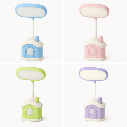 Cute House LED Lamp(Sky blue)
