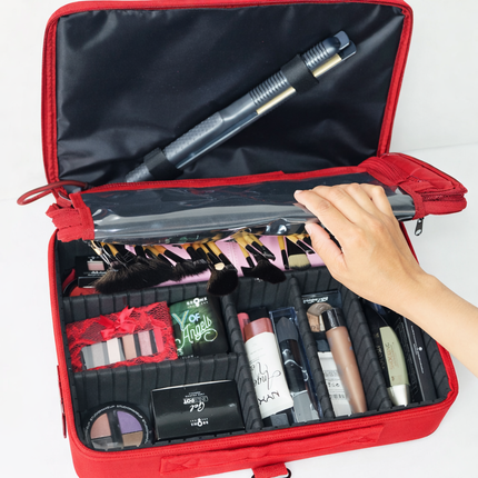 professional vanity bag large (Red)