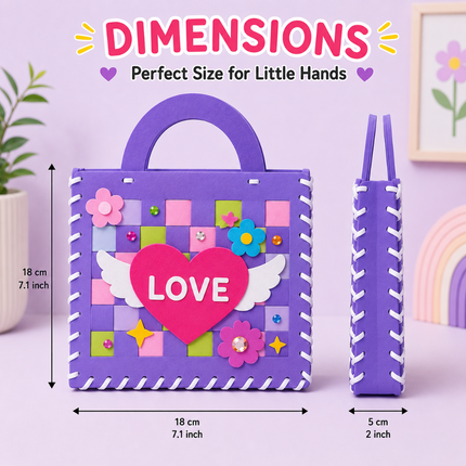 DIY Handbag Craft Kit for Kids(Blue)