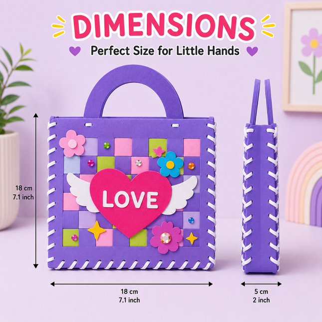DIY Handbag Craft Kit for Kids(Blue)