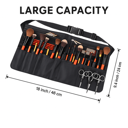 Combo of 14 Makeup Brushes and Makeup Artist Touch up belt