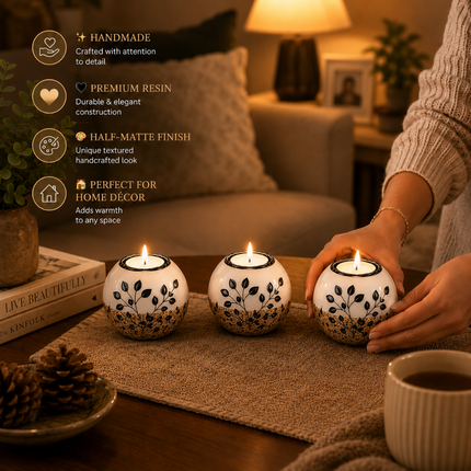 Elegant Handmade Candle Holder Set(Model A)