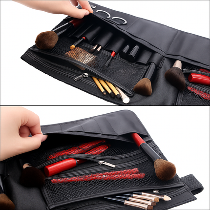 Combo of 14 Makeup Brushes and Makeup Artist Touch up belt