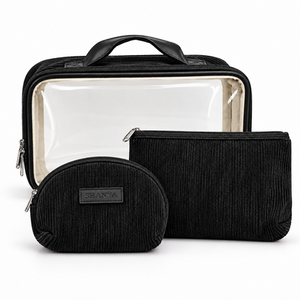 Multipurpose Cosmetic Pouch(Black)