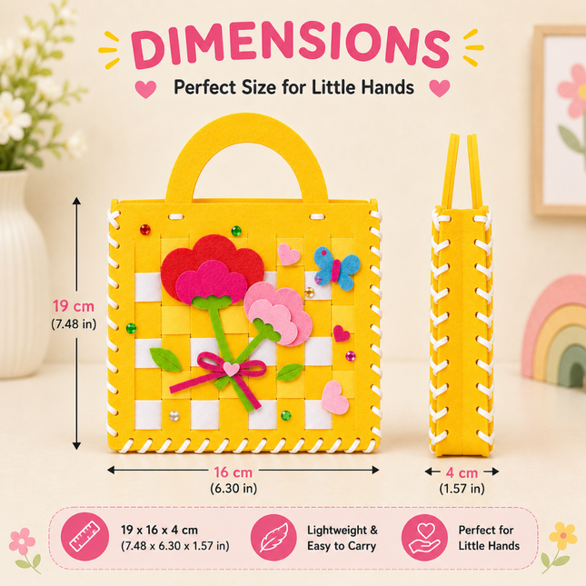 DIY Handbag Craft Kit for Kids(Yellow)