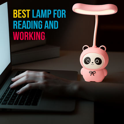 Cute Panda LED Desk Lamp (Light Pink)