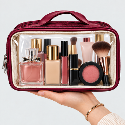 Multipurpose Cosmetic Pouch (Maroon)