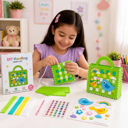 DIY Handbag Craft Kit for Kids(Green)