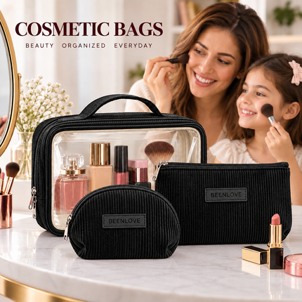 Multipurpose Cosmetic Pouch(Black)