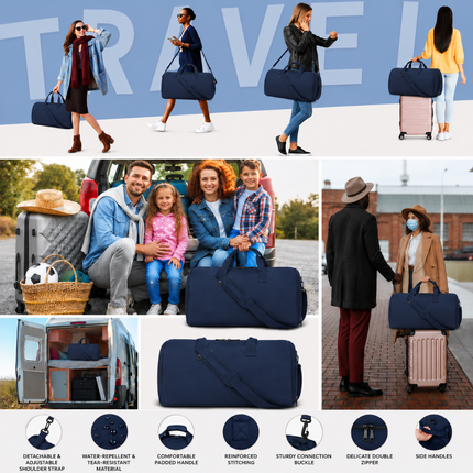 Premium Travel Duffel Bag (Navy blue)