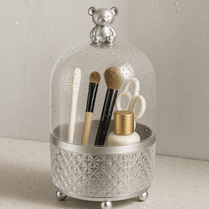 360° Rotating Makeup Organizer Bear model