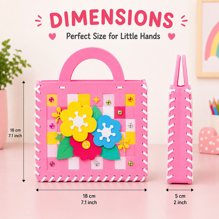 DIY Handbag Craft Kit for Kids(Pink)