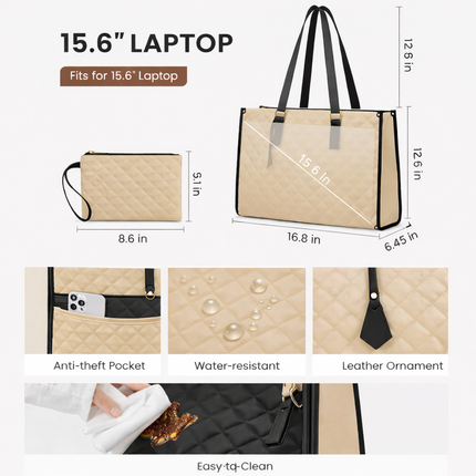 All-in-One Tote Bag (Beige)