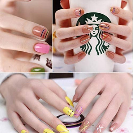 Metallic Nail Art Strips pack of 30