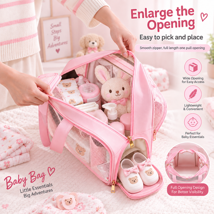 Multipurpose kids bag with Spacious Compartments & Waterproof Design(Pink)