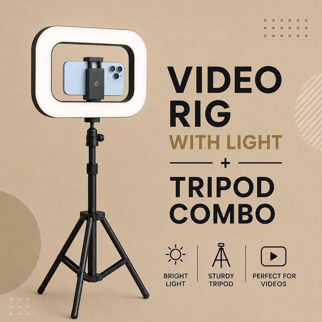 Combo for Video Rig Light and Tripod