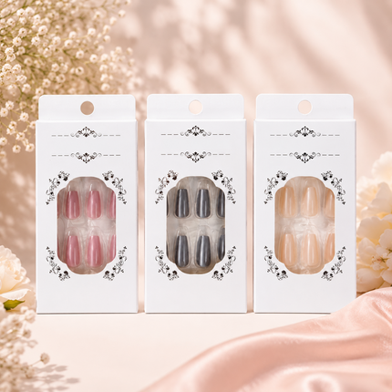 72-Pcs Glossy Cat Eye Nails(CH-01)