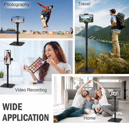 Foldable Mobile Tripod Stand, Adjustable Phone Holder