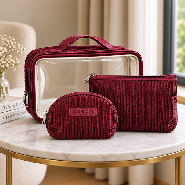 Multipurpose Cosmetic Pouch (Maroon)