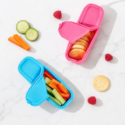 Food Silicone Wrap Holder Portable Reusable Food Container(Pink)