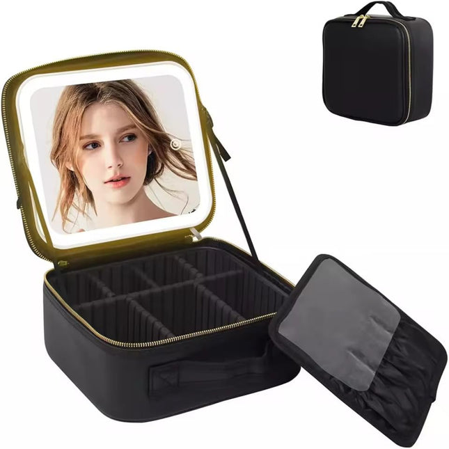 Vanity with Led mirror lighting(Pink)
