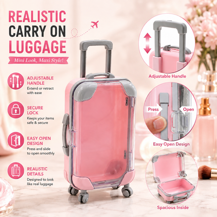 Small Rolling Suitcase Storage Organizer Pack of 2