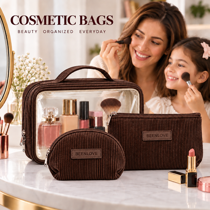 Multipurpose Cosmetic Pouch (Dark brown)