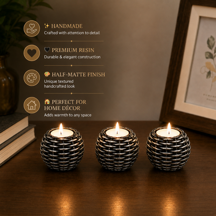Elegant Handmade Candle Holder Set(Model C)