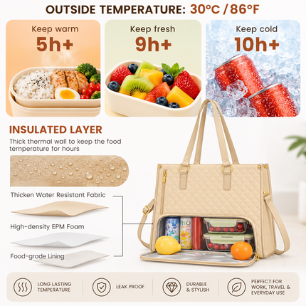 All-in-One Tote Bag (Beige)
