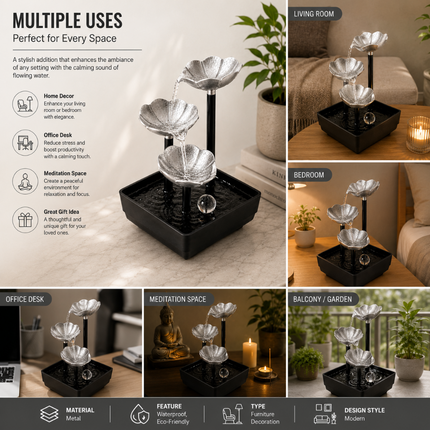 Premium Tabletop Water Fountain for Home Decoration(Model A)