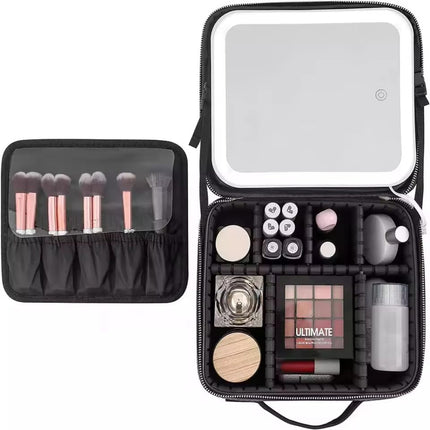Vanity with Led mirror lighting(Pink)