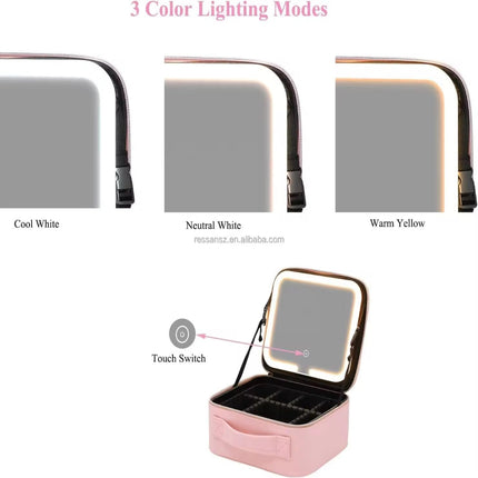 Vanity with Led mirror lighting(Black)