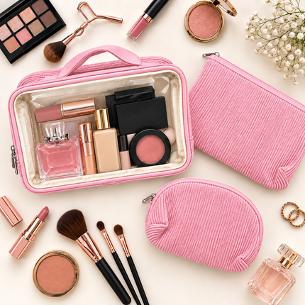 Multipurpose Cosmetic Pouch(Pink)