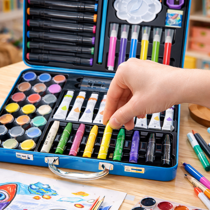 Kids Drawing & Painting Kit(Sea animals)