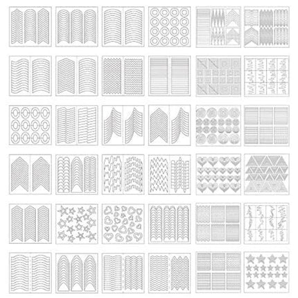 FRENCH NAIL ART STICKERS- PACK OF 25