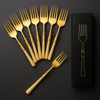 Gold fork