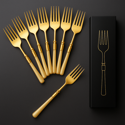 Eco-Friendly Biodegradable Acrylic Gold Cutlery (Gold-spoon)