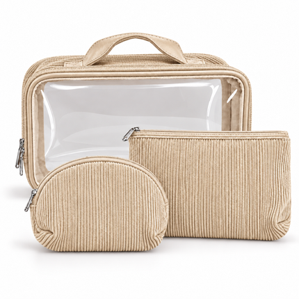 Multipurpose Cosmetic Pouch (Beige)