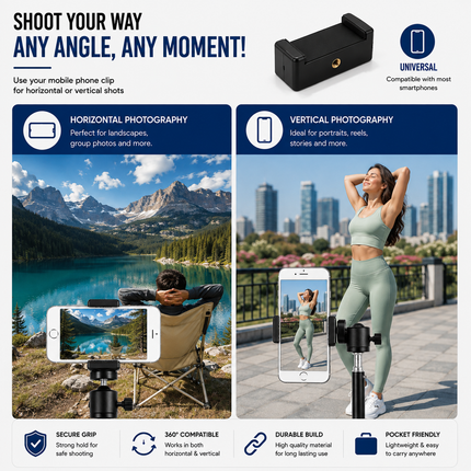 Adjustable Tripod Stand for Mobile Phone & Ring Light