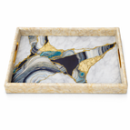 Resin tray Aqua blue