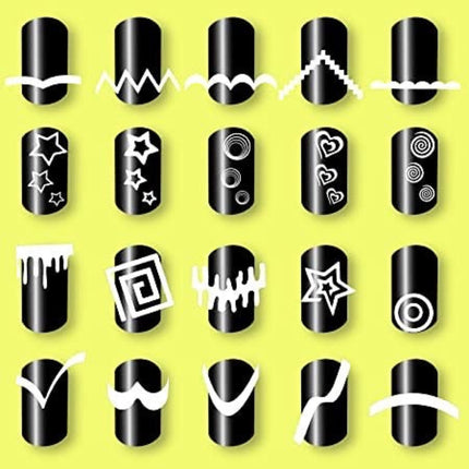 FRENCH NAIL ART STICKERS- PACK OF 25